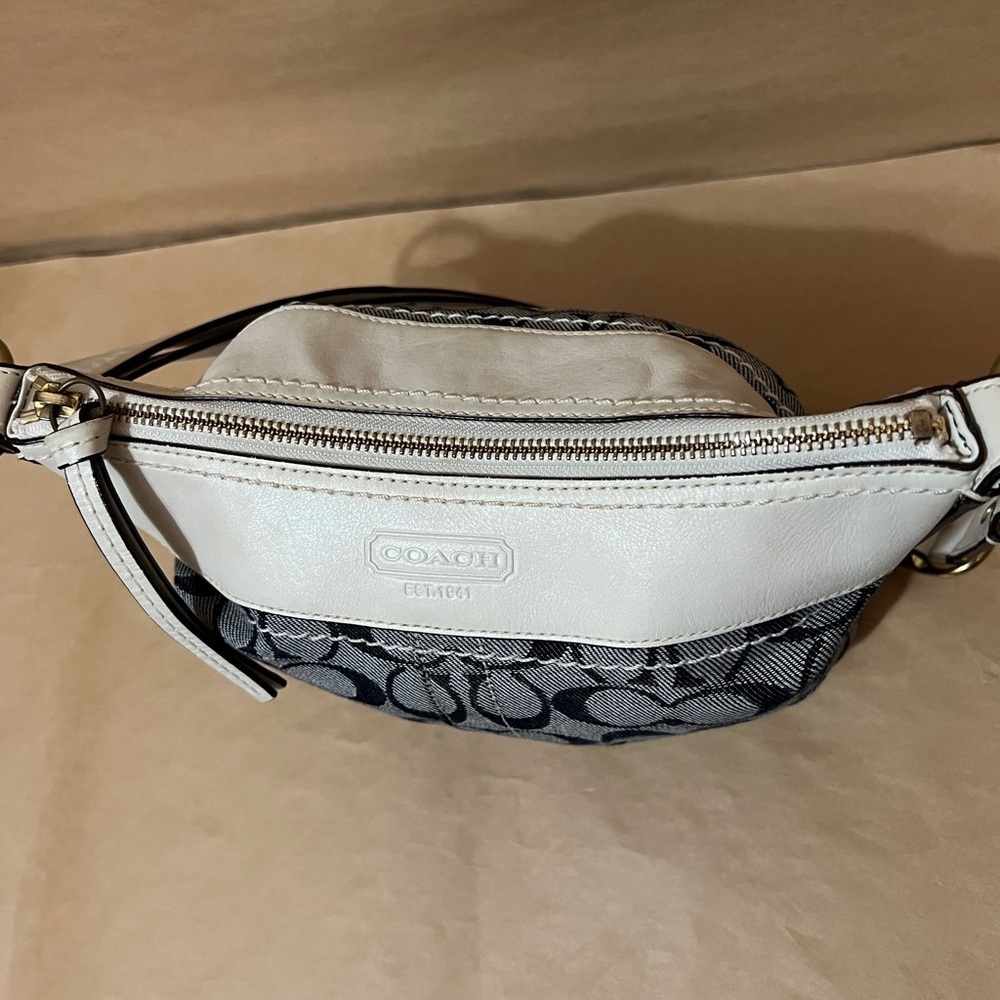 Coach | Signature Sufflette Denim Monogram Bleeker Shoulder Bag Purse G065-10402 - Picture 14 of 16